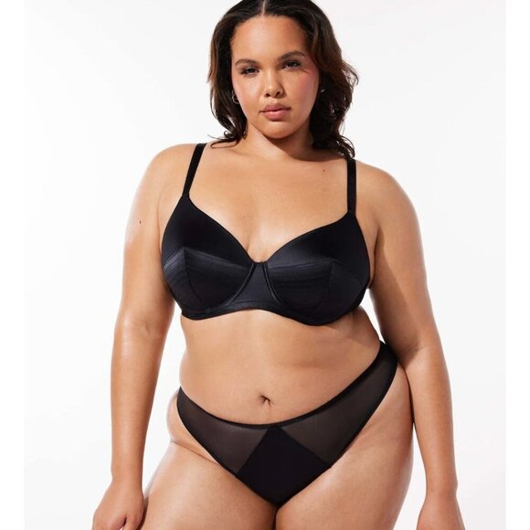 Savage X Fenty Sexties Bullet Bra Black 36DDD - Picture 3 of 4